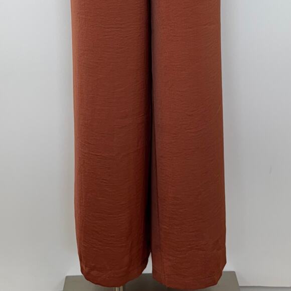 Barefoot Dreams Washed Satin Wide Leg Pants Amberglow Size XL NWT - Picture 7 of 10